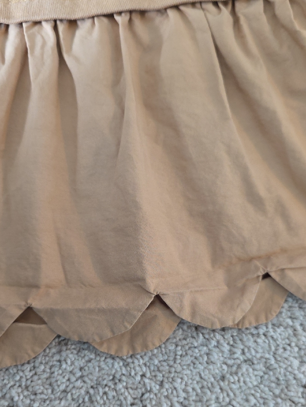 Camel Color Peplum Tee Shirt - Picture 3 of 5